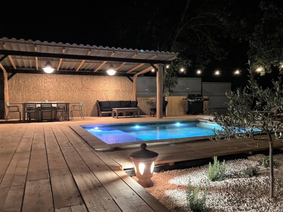 Superbe Villa Cadre Campagne 罗克布伦河畔阿尔让 外观 照片