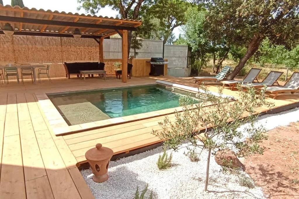 Superbe Villa Cadre Campagne 罗克布伦河畔阿尔让 外观 照片