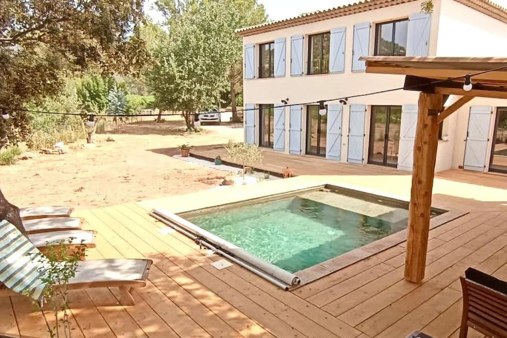 Superbe Villa Cadre Campagne 罗克布伦河畔阿尔让 外观 照片
